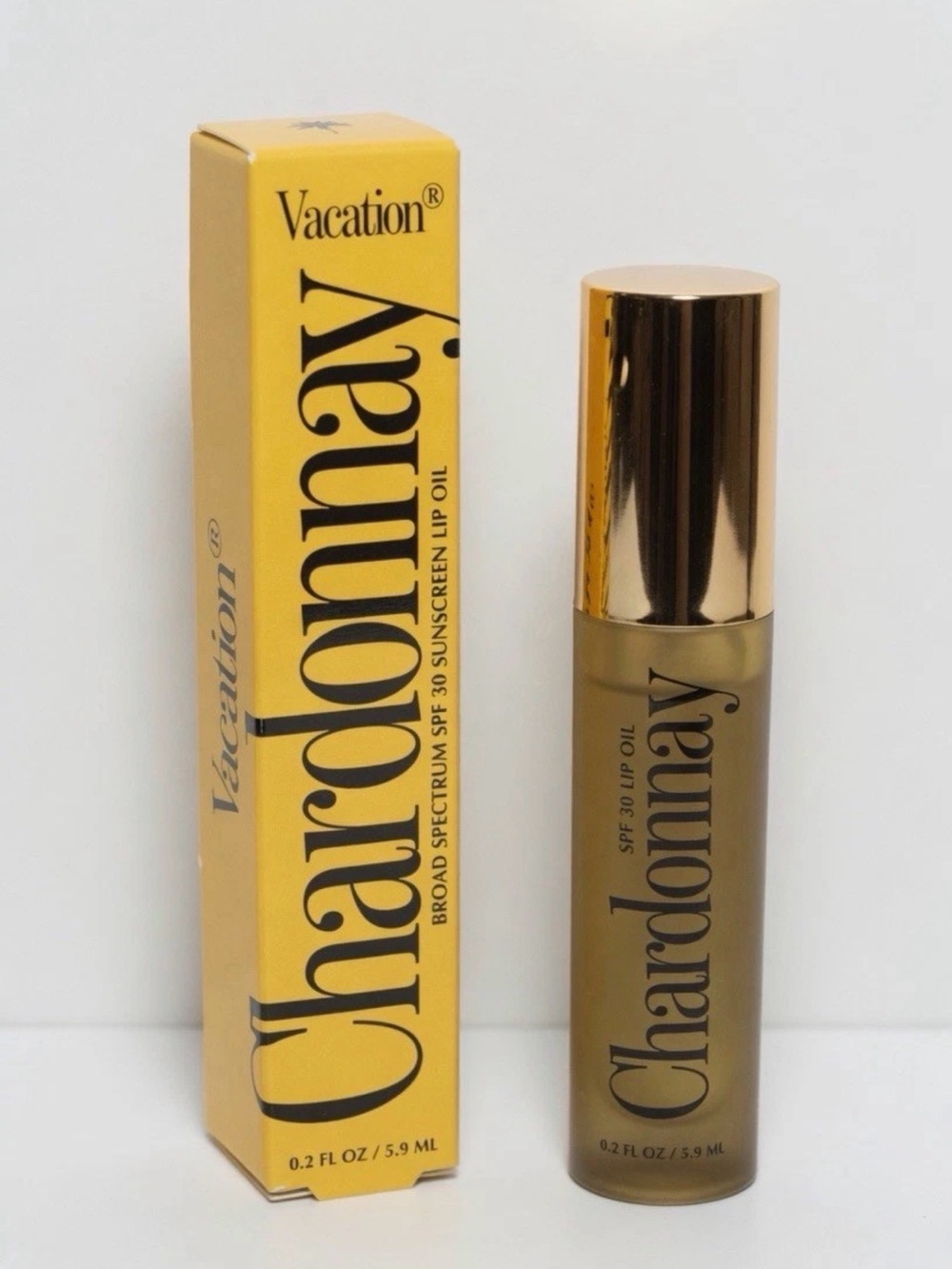 Vacation Chardonnay Broad Spectrum SPF 30 Lip Oil New In Box